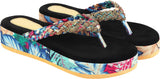 Shoetopia Womens/Girls Multicoloured Embellished Flatforms Heels-Eu38,Blue,5,B09GNBD19P