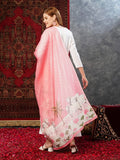 Gosriki Women'S Cotton Blend Anarkali Solid Kurta With Pant & Dupatta (Bhanuja White-Gs_S_White_Small),White,,B0D73WG2X3