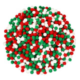 SEPGLITTER Christmas Pom Poms Balls, 1000 Pieces Red Green White Pompoms Pom Poms for Crafts Making DIY Holiday Christmas Decora