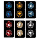 woopme Set of 6 Colorful Lion Head Magnetic Bookmark for Book Lovers Readers Students Gift Magnetic Page Clips Folding