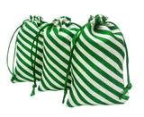 brown leaf 6X4 inch Potli Bags Jewelry Pouch Best for Wedding Anniversary Party Supply Return Gifting Bags Pack Of 6 (Green)