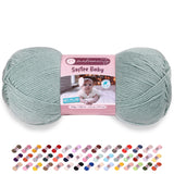 Makromecity Softee Baby Yarn,%100 Premium Anti-Pilling Acrylic, 3.5 Oz, 273 yd (100gr/250 mt), Crepe Green Soft Yarn for Crochet