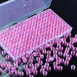 340Pcs Pony Beads(6x9mm) AB Colors with Box Packaged,Plastic Pastel Bead,Acrylic Beads for Bracelets Hair Braids Crafts DIY Proj