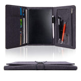Folio Cover Compatible with Rocketbook Everlast Fusion, Cloth Fabric, Multi Organizer Men & Women Folder with Pen Loop/Phone Poc