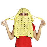 Switchon Rayon Mill Dye Innovative Scarf With Closer 4 Inch Velrco Multi Proudly Made In India (Yellow)