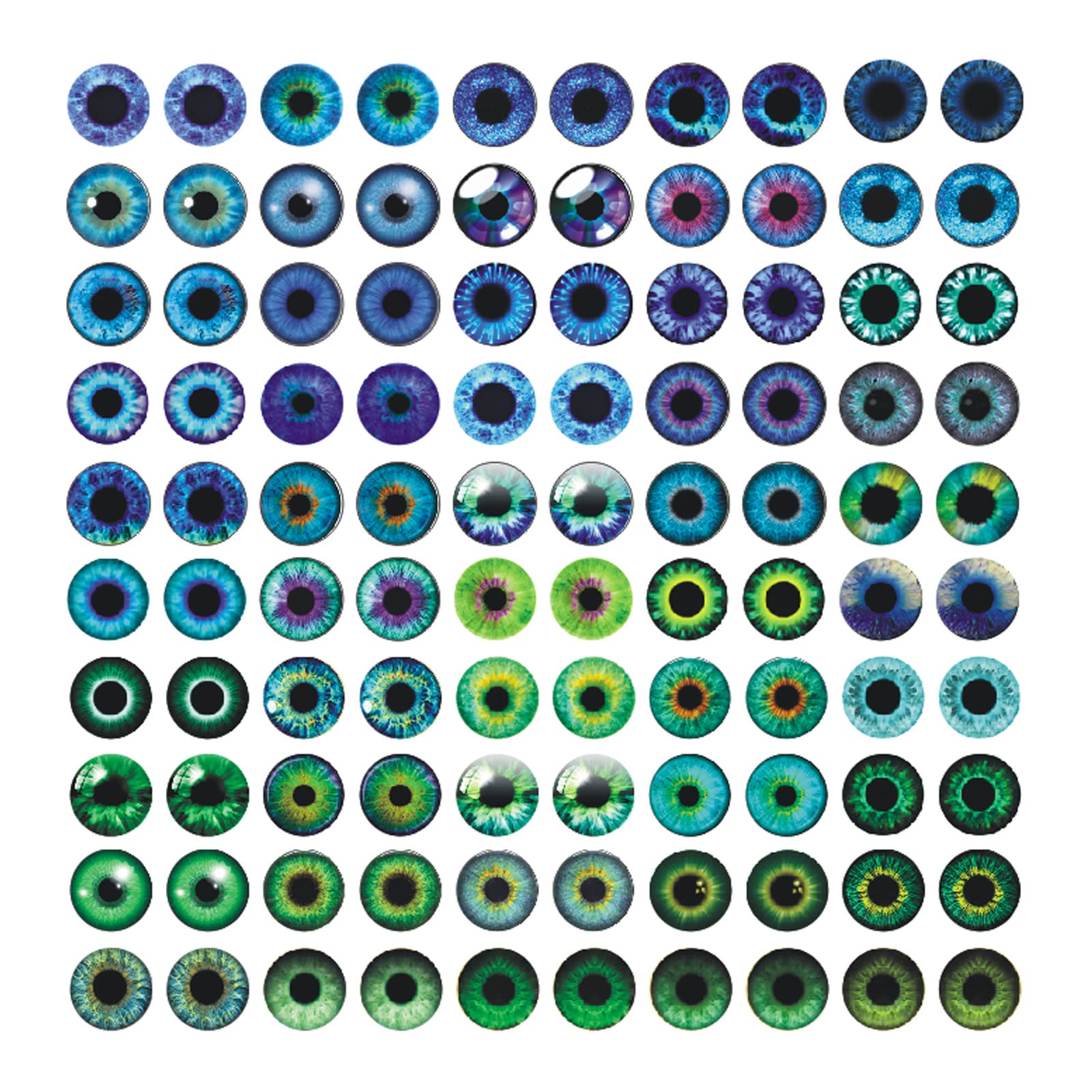 100PcS Eyes glass cabochon for clay Doll Making Sculptures Props craft DIY Findings Jewelry Making christmas gift