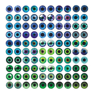 100PcS Eyes glass cabochon for clay Doll Making Sculptures Props craft DIY Findings Jewelry Making christmas gift