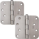Stone Harbor Hardware 4 Door Hinges, 5/8 Radius Corner, Antique Nickel, 2-Pack