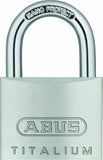 ABUS 64TI/40 Titalium Aluminum Alloy Padlock Keyed Different Nano Protect Steel Shackle