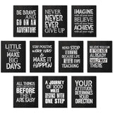 10 Pieces Inspirational Wall Poster Positive Quote Posters Wall Decor Affirmation Art Posters with 80 Glue Points for Classroom 