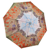GalleriaPoppy Field AutoOpen/Close Large Portable Rain Folding Umbrella