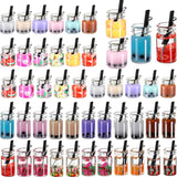 Hicarer 48 Pieces Milk Tea Charms Glass bubble tea Juice Mini Colorful Mixed Bottle Charms Pendant for Necklace DIY Jewelry Craf