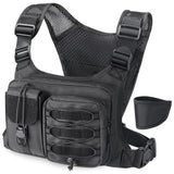 RXW Chest Bag for Men Women, Hiking Chest Pack Sport Chest Rigs Tactical Chest Pack Days Hikes Running Vest Carry
