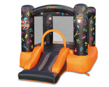 Kidz Rock Bounce House with Lights and Sound Interaction Inflatable Bouncer, 9 ft L x 7 ft W x 5.5 ft H, Music and Lights for Ki