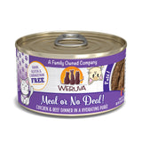 Weruva Classic Cat Pat , Meal or No Deal! with Chicken & Beef, 3oz Can (Pack of 12)