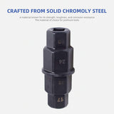 Alltooetools Motorcycle Front Rear Wheel Axle Hex Spindle Driver Socket Tool 17/19/22/24mm
