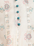 Rangita Off White Chanderi Calf Length Printed Flared Kurti For Women | Kurta For Women_S Off White S 626871455459Gg