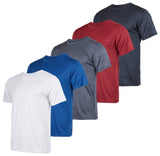 Mens Quick Dry Fit DriFit Short Sleeve Active Wear Training Athletic Essentials crew TShirt Fitness gym Wicking Tee Workout ca