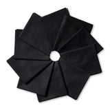 Connecting Threads 100% Cotton Black Fat Quarter Precuts - 10 Pieces (Black)