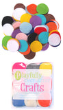 Playfully Ever After Mixed Color Assortment of Craft Felt Circles (2 Inch 100pc)