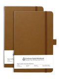 Doodle Pack Of 2 A5 Executive Hard Bound Pu Leather Notebook Diary For Men Women | Executive Professional Office Diary With Elas