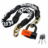 Kryptonite New York FAHGETTABOUDIT 1217 Bike Chain Lock, 5.5 FT Long 12mm Steel Chain Heavy Duty Anti-Theft Bicycle Chain Lock w
