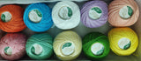 Anchor Mercerised Knitting Cotton Fast ColourAssorted Light Shades 50Gx10