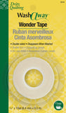 Dritz 3310 WashAWay Wonder Tape, 1/4Inch x 10Yards , White