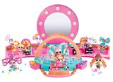 LOL Surprise Hair Beads Salon Playset with Doll, 100 Beads, Hair Ties, Mirrors, and More Surprises - Great Gift for Kids Ages 4+