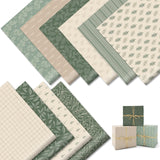 JarThenaAMCS 20 Sheets Greenery Wrapping Paper Not Roll Eucalyptus Leaves Gift Wrap Paper Vintage Art Paper Folded Flat for DI