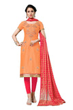 Gosriki Women'S Cotton Dress Material (Laado 7212_Orange_Free Size),Orange,,B07RF626YM