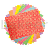 Lakeer A4 Printed Decorative Craft Paper, 10 Assorted Sheets, 180210 GSM Thick Designer Patterned Paper for Origami, Scrapbooki
