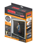Magic Mesh Garage Hands Free Magnetic Screen Door, Fits Single Garage Doors 8 & 9 Foot, Black