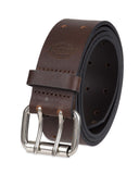 Dickies Mens Leather Double Prong Belt, Brown, 34