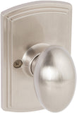 Delaney Callan Hardware Canova Passage Door Knob, Fits Doors 1-3/8 to 1-3/4 in. Thick, Satin Nickel - Reversible Left/Right-Hand
