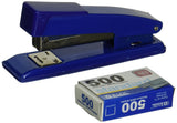 BAZIC Standard (26/6) Metal Stapler w/ 500 Ct. Staples