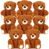 Jenaai 8 Pcs 10 Inches Stuffed Animal Bear Bulk Gift Soft Cute Baby Shower Bear Small Stuffed Plush Toys for Girls, Boys, Back t