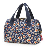 Smrcom Makeup Bag Cosmetic Bag For Women Girl Travel Makeup Bag Toilet Bag Zipper Organizer Bag Waterproof (Cotton biue)