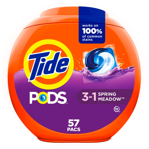 Tide PODS laundry detergent pacs, 3-in-1 Stain Remover, Odor Fighter ...