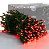 HOME LIGHTING 66ft Christmas Decorative Mini Lights, 200 LED Green Wire Fairy Starry String Lights Plug in, 8 Lighting Modes, Wa
