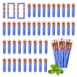 HOIQIRY 0.28 oz Small Travel Size Toothpast Bulk - Pack of 100,Disposable Mint Flavor 0.8x3.14 inches Single Use Mini Toothpaste