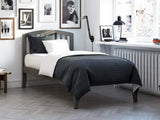 AFI, Richmond Twin XL Platform Bed with Attachable USB Charger, Grey