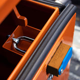 PACLOCK's Job-Box-Lock, High Performance 6-Pin Cylinder, Keyed Differently w/ 2 Keys, Orange