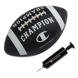 Champion Blitz Football (Official, Black/White), All-Weather Football, Enhanced Grip, Durable Rubber Cover and Molded Laces, for