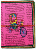 Purpledip Handmade Paper Journal On The Go: Vintage Diary Notebook With Thread Closure (11163)