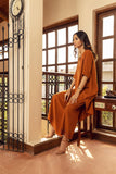 Gosriki Women'S Rayon Viscose Solid A-Line Kurta With Palazzo (Dhruvika Rust-Gs_L_Rust_Large),Rust,,B0F9PY8MV1
