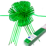 Allgala 10-PC 7 Inch Extra Large 2 Ich (5CM) Width Organza Ribbon Pull Flower Bow for Gift Wrapping Baskets Wedding D cor - Gre