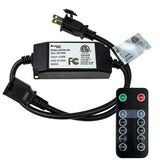 Newhouse Lighting Wireless Remote Control Outdoor LED String Light Dimmer with Remote Control | Remote Control Outlet | 265 Max 