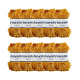 Eyelash Fun Fur Yarn 100 Gram (3.53 Ounces) 175 Yards (160 Meters) (Gold - 10 Skeins)