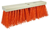 Weiler 42055 24inch Street Broom, 51/4inch Trim Length, Orange Polypropylene Fill, Made in the USA